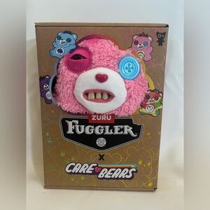 ZURU FUGGLER x CARE BEARS 9" Plush Cheer Bear Monster Toy Funny Teeth Gift NIB